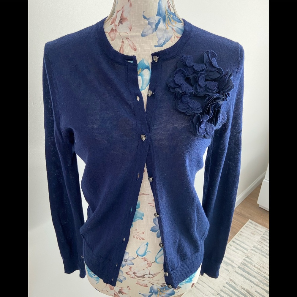 Loft blue cardigan